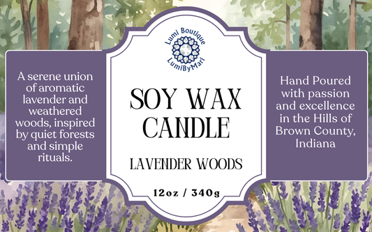 Lavender Woods Mason Jar Soy Candle