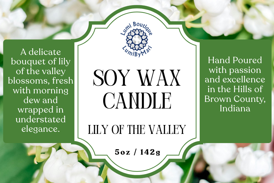 Lily of the Valley Jelly Jar Soy Candle