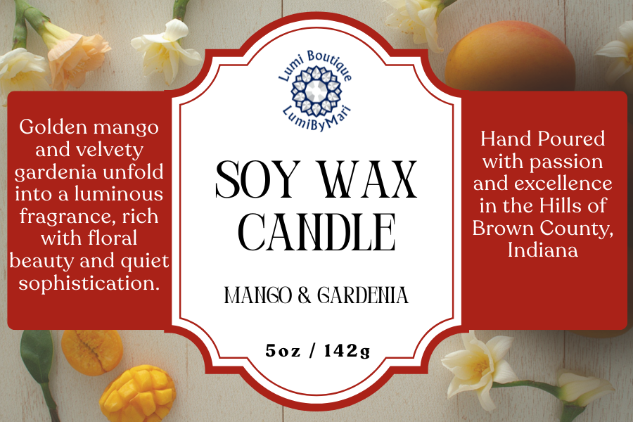 Mango & Gardenia Jelly Jar Soy Candle