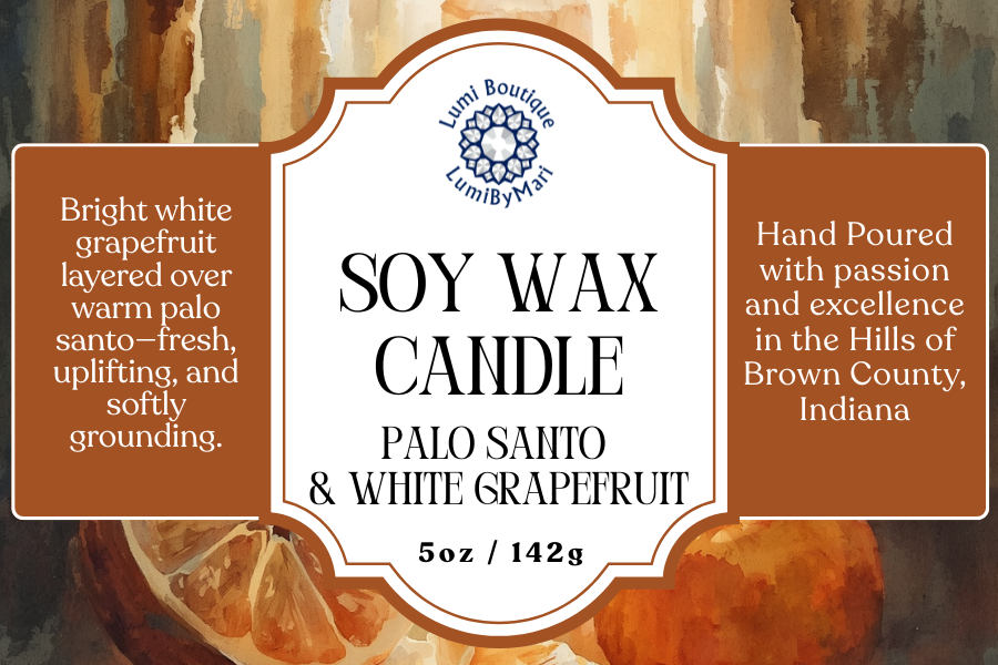 Palo Santo & White Grapefruit Jelly Jar Soy Candle