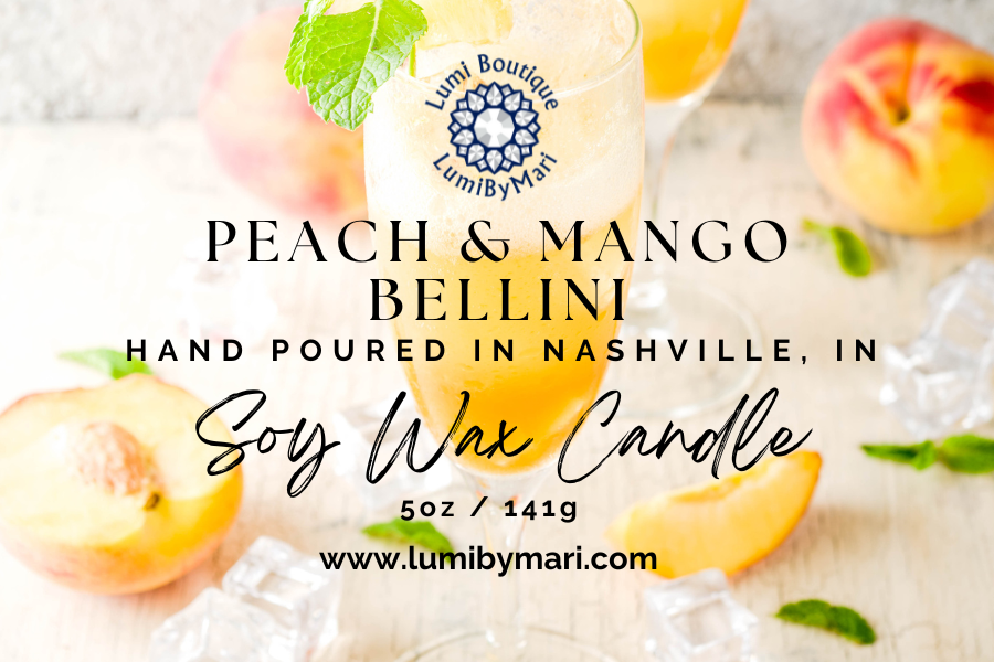 Peach Mango Bellini Soy Candle