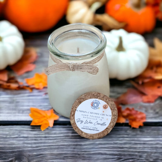 Pumpkin Caramel Crunch Yogurt Jar Candle