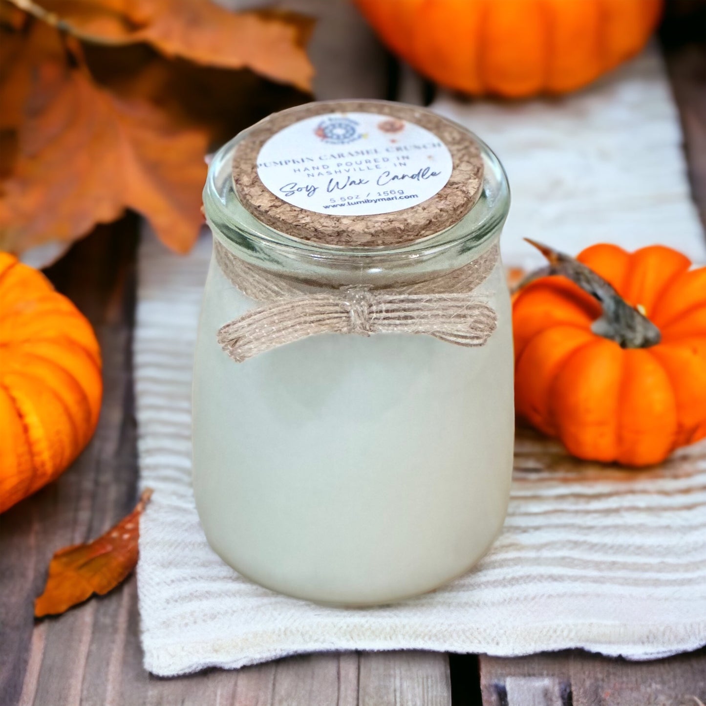 Pumpkin Caramel Crunch Yogurt Jar Candle