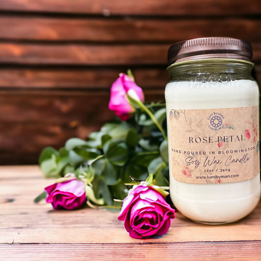 Rose Petal Soy Candle