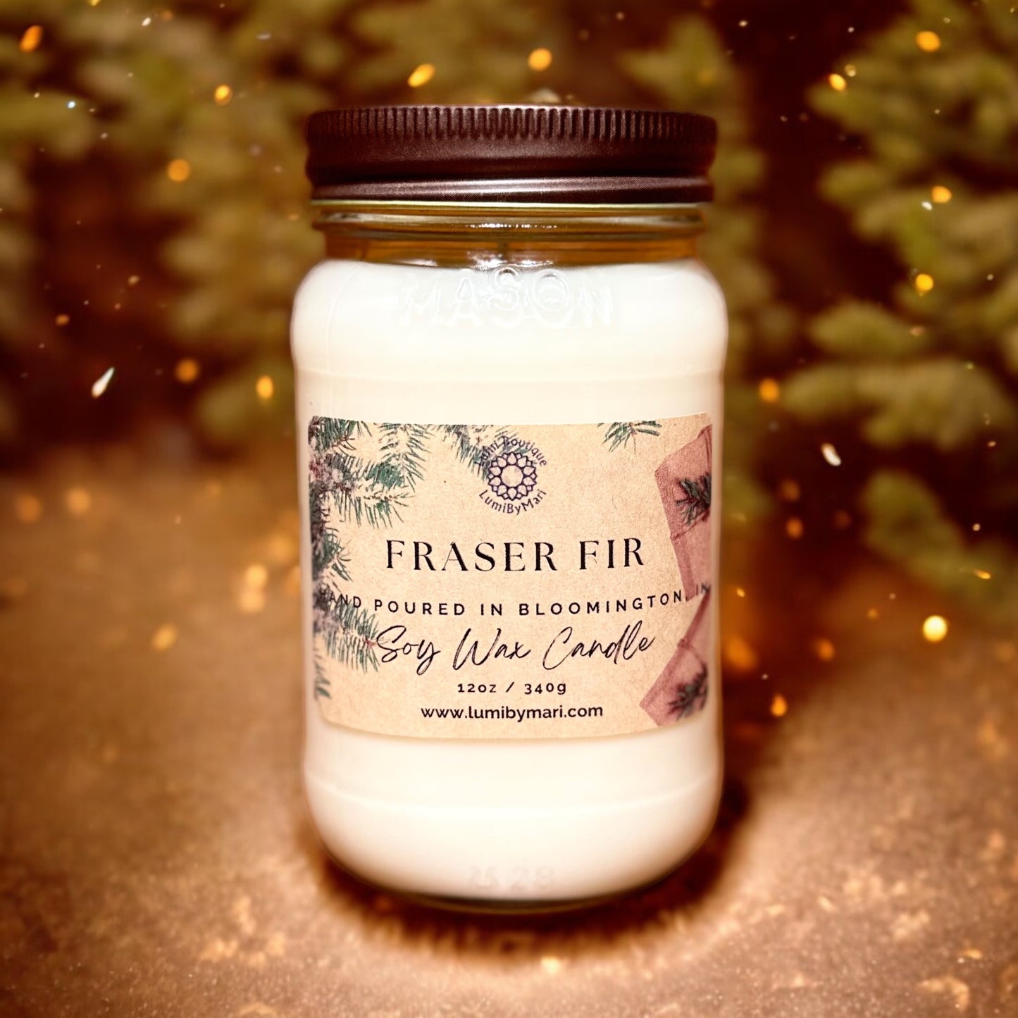 Fraser Fir Mason Jar Soy Candle