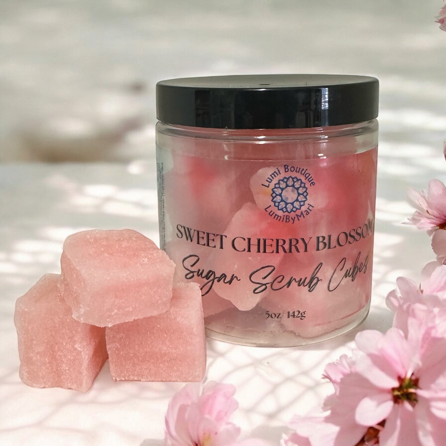 Sweet Cherry Blossom Sugar Scrub Cubes
