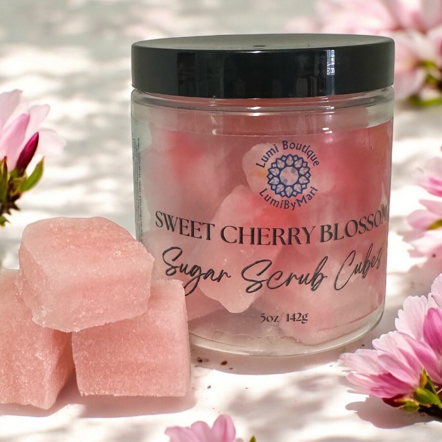 Sweet Cherry Blossom Sugar Scrub Cubes