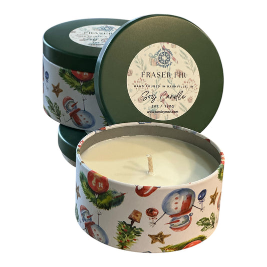 Christmas Candle Tin