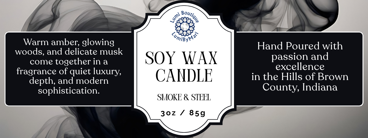 Smoke & Steel Soy Candle 3oz