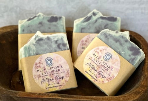 Blue Cedar & Lavender Artisan Soap
