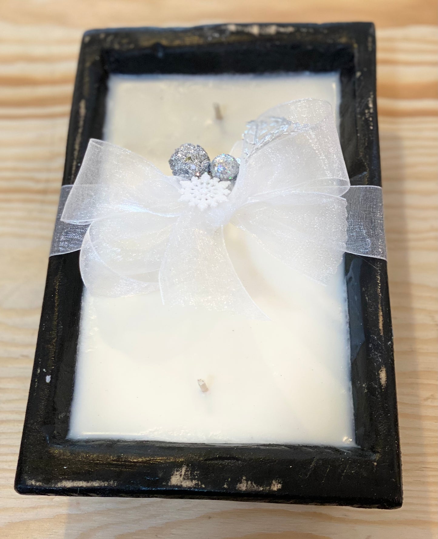 Square Dough Bowl Candle